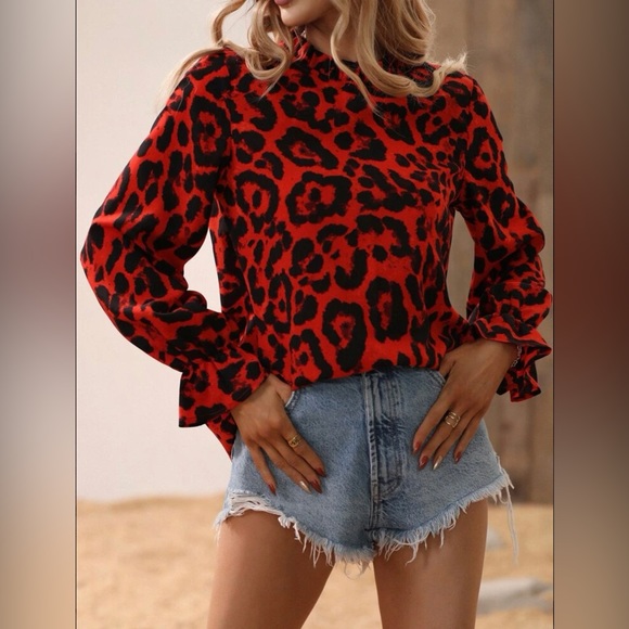 Tops - New Leopard Print Blouse